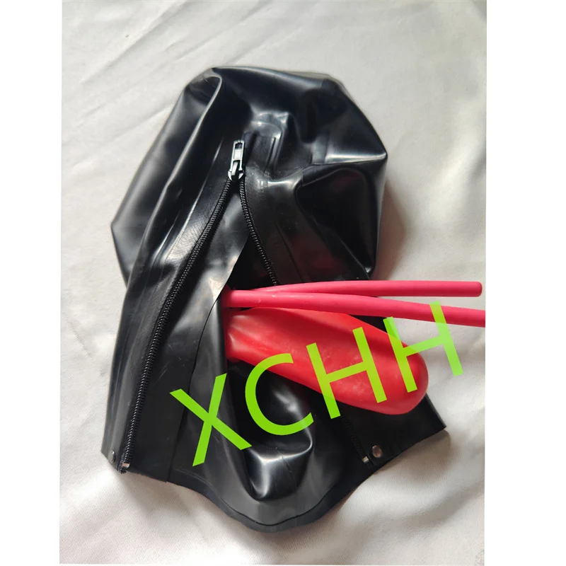 Handmade Unisex Latex Mask Rubber Hood with Mouth Sheath Nose Tube Wear for Party Club Wear Customized Services
Handmade Unisex Latex Mask Rubber Hood with Mouth Sheath Nose Tube Wear for Party Club Wear Customized Services