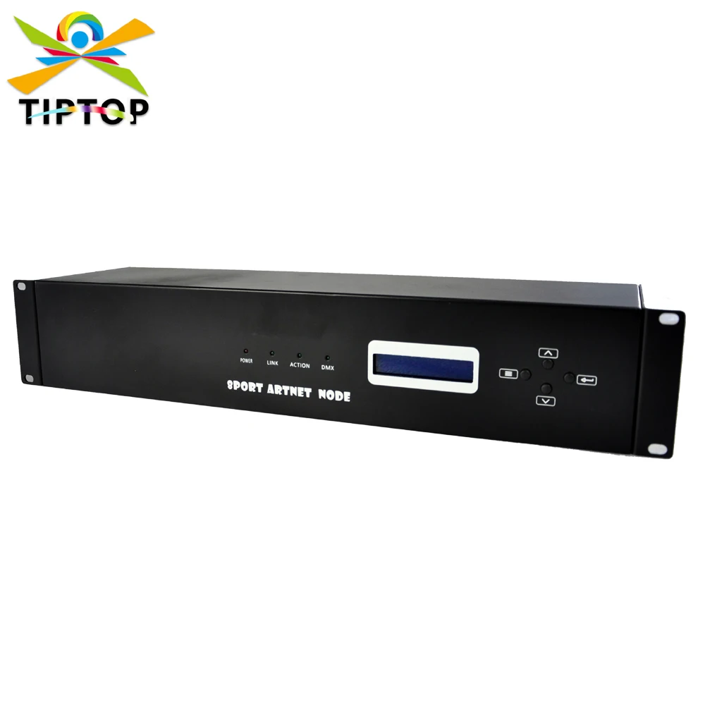TIPTOP 8 Way Art-Net-DMX512 Network Converter Stage Lighting Controller Box 8 Universe 8 Port Artnet Box LCD Display For Club
TIPTOP 8 Way Art-Net-DMX512 Network Converter Stage Lighting Controller Box 8 Universe 8 Port Artnet Box LCD Display For Club