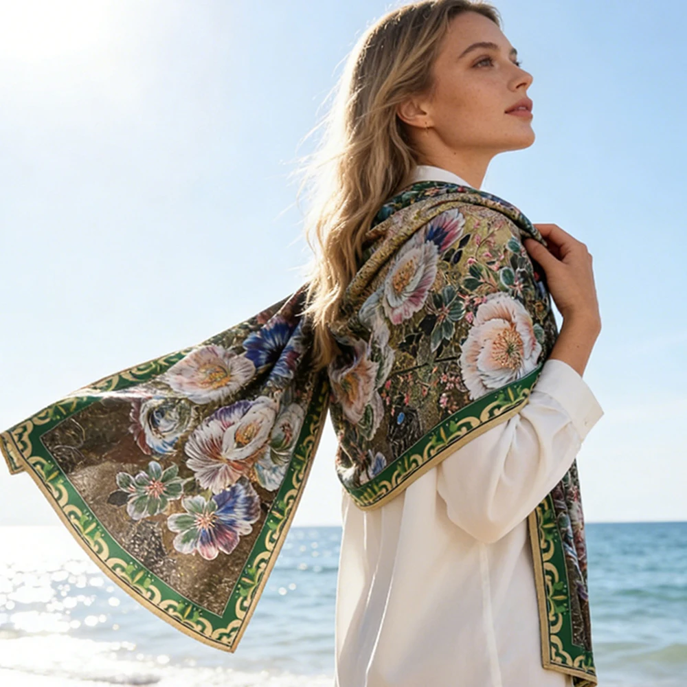 1PC Retro Classic Landscape Print Double-sided Contrasting Design Imitation Cashmere Scarf Women's Four Season Long Outer Shawl
1PC Retro Classic Landscape Print Double-sided Contrasting Design Imitation Cashmere Scarf Women's Four Season Long Outer Shawl