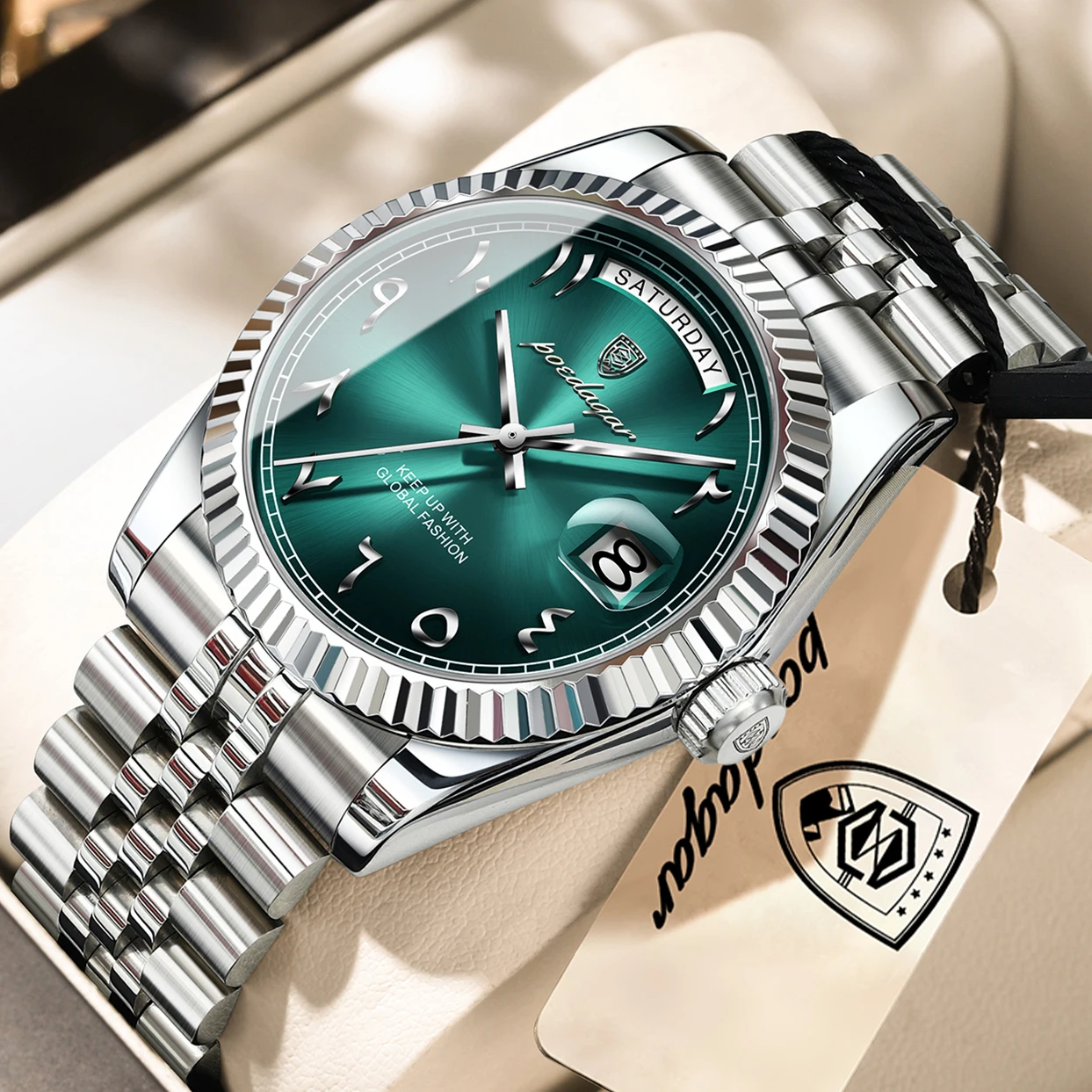 POEDAGAR Brand Fashion Men Clock Waterproof Date Week Business Man Watch Stainless Steel High Quality Quartz Men's Watches Reloj
POEDAGAR Brand Fashion Men Clock Waterproof Date Week Business Man Watch Stainless Steel High Quality Quartz Men's Watches Reloj