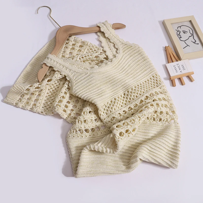 Camisole Dress Women's Summer Casual Tank Dress Knited Vintage U-neck Halter Long Dresses 2024 New
Camisole Dress Women's Summer Casual Tank Dress Knited Vintage U-neck Halter Long Dresses 2024 New