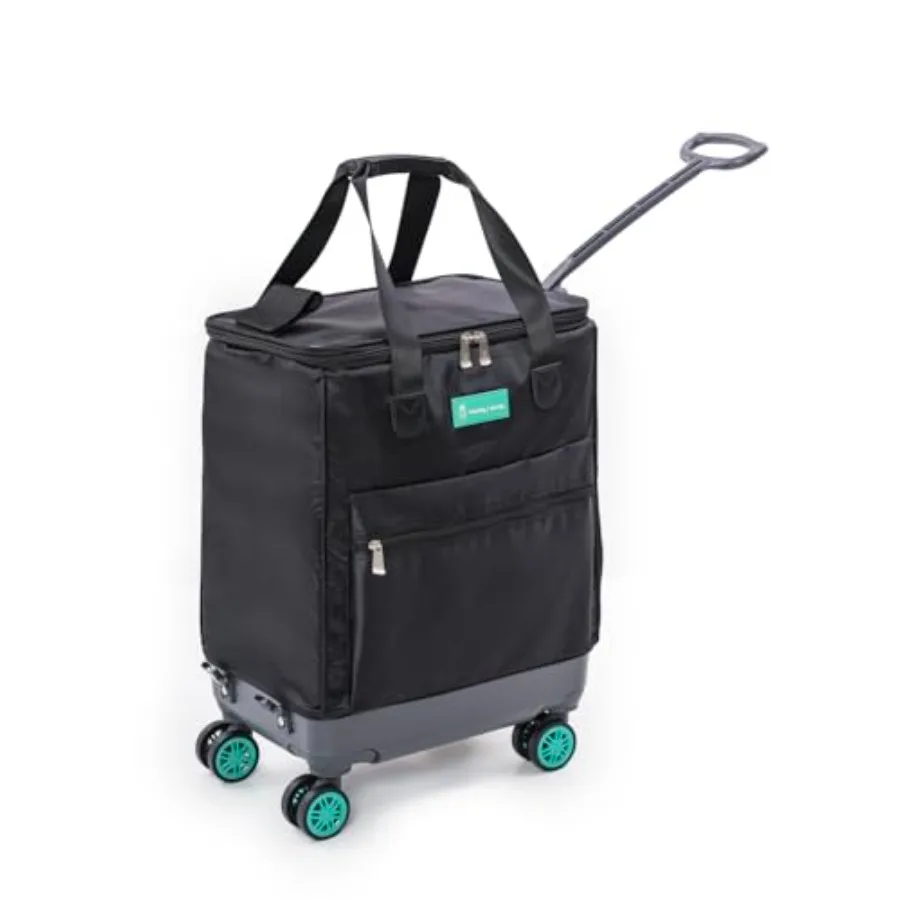Haul-It Foldable Rolling Tote Patented Heavy-Duty Utility Bag with 8 Spinner Wheels, Reusable Grocery Cart, Laundry Carrier, Tr
Haul-It Foldable Rolling Tote Patented Heavy-Duty Utility Bag with 8 Spinner Wheels, Reusable Grocery Cart, Laundry Carrier, Tr