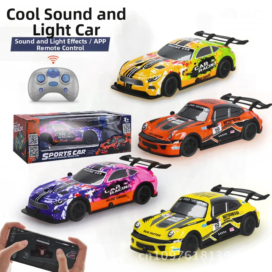 2.4G Four-Way Remote Control Car for Kids Drifting RC Car Mobile App Remote/Light Electric Vehicle Boys Toy
2.4G Four-Way Remote Control Car for Kids Drifting RC Car Mobile App Remote/Light Electric Vehicle Boys Toy