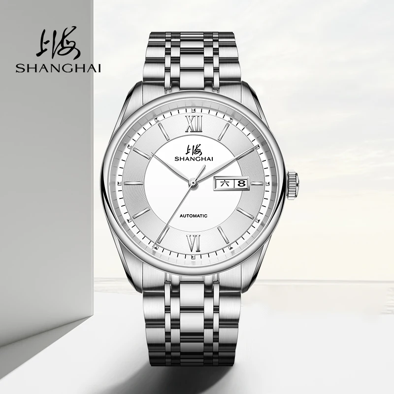 Shanghai 2025 Men's Fashion Mechanical Watch Business Automatic Mechanical Watch Luminous Steel Designer Reojes De Hombre SH3008
Shanghai 2025 Men's Fashion Mechanical Watch Business Automatic Mechanical Watch Luminous Steel Designer Reojes De Hombre SH3008
