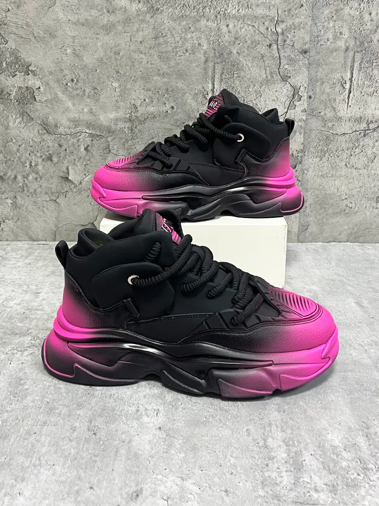 2025 New Mixed Color Thick Sole Men's Dad Shoes Round Toe Lace-Up Sports Casual Shoes Street Fashion Rock Punk 38-43 Sports Shoe
2025 New Mixed Color Thick Sole Men's Dad Shoes Round Toe Lace-Up Sports Casual Shoes Street Fashion Rock Punk 38-43 Sports Shoe