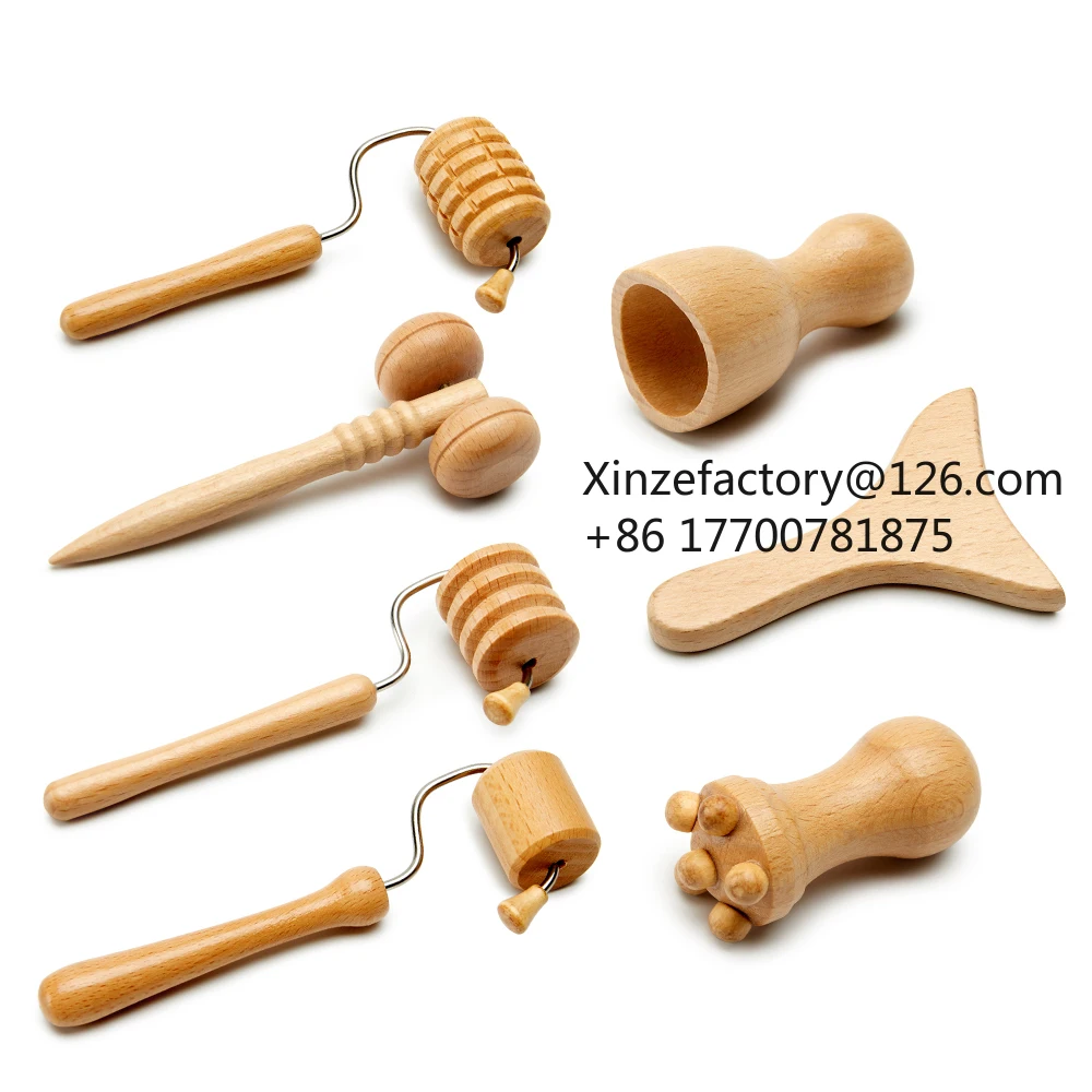 Factory Direct 2026 Top Rated7pcs/set Face Spa Massager Face Slimming Massage Roller Wood Therapy Gua sha Facial Lifting Stick
Factory Direct 2026 Top Rated7pcs/set Face Spa Massager Face Slimming Massage Roller Wood Therapy Gua sha Facial Lifting Stick