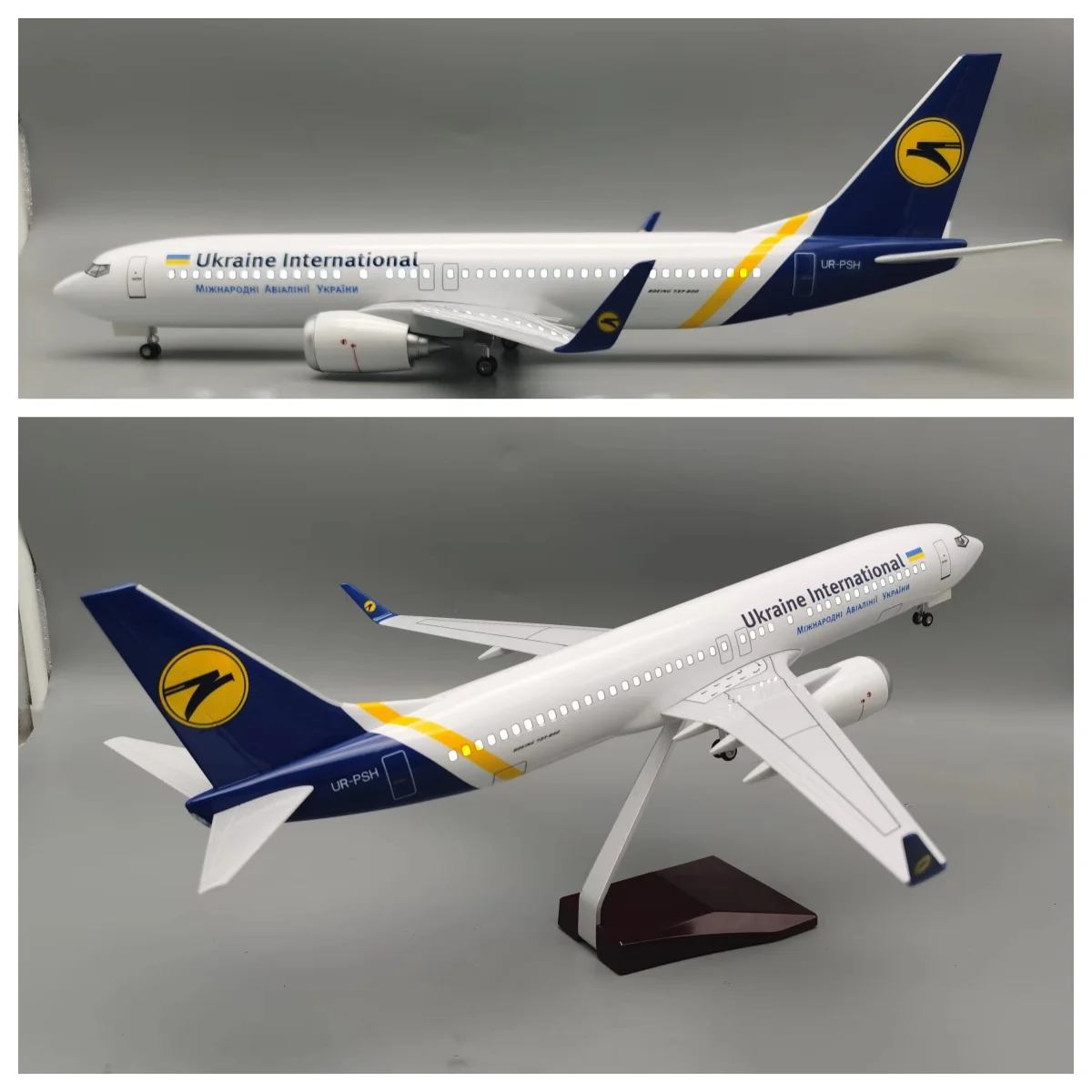 47CM Scale Aircraft B737-800 Ukraine Airplane Model Boys Toys Plastic Model Resin Toys For Children Aviation Enthusiast Gift
47CM Scale Aircraft B737-800 Ukraine Airplane Model Boys Toys Plastic Model Resin Toys For Children Aviation Enthusiast Gift