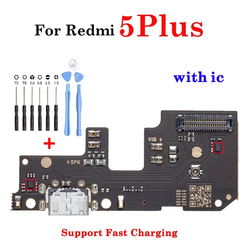 High-quality 1Pcs Tested Well New USB Charging Port For Redmi 5Plus Dock Connector Charger Board Flex Cable Replacement Parts
High-quality 1Pcs Tested Well New USB Charging Port For Redmi 5Plus Dock Connector Charger Board Flex Cable Replacement Parts