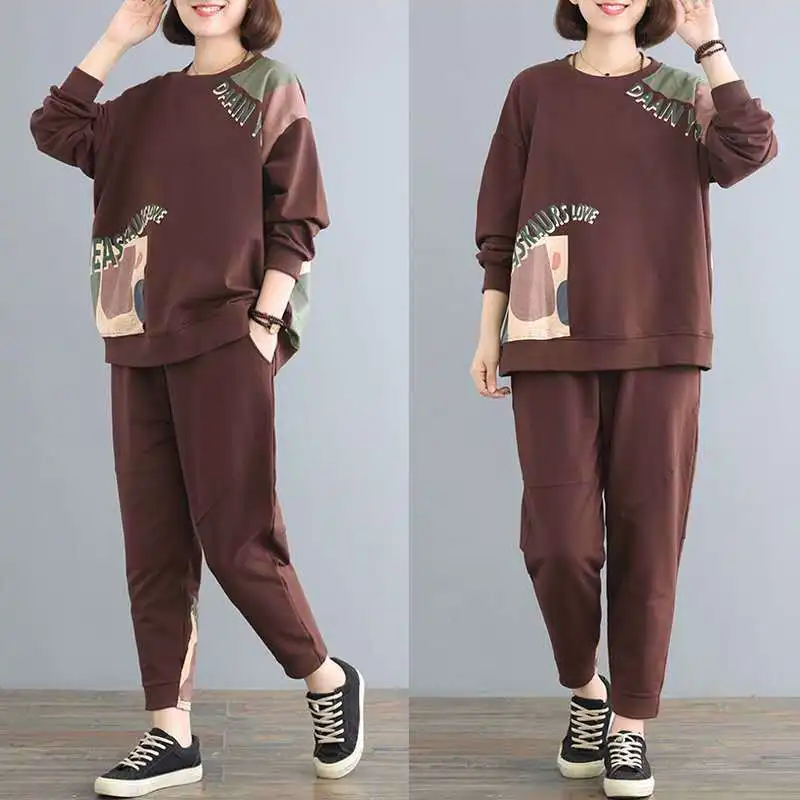 Sports Suit Women 2024 Spring Autumn New Fashion O Neck Long Sleeve Pants Casual Clothing Tracksuit Sweatshirt Suits E246
Sports Suit Women 2024 Spring Autumn New Fashion O Neck Long Sleeve Pants Casual Clothing Tracksuit Sweatshirt Suits E246