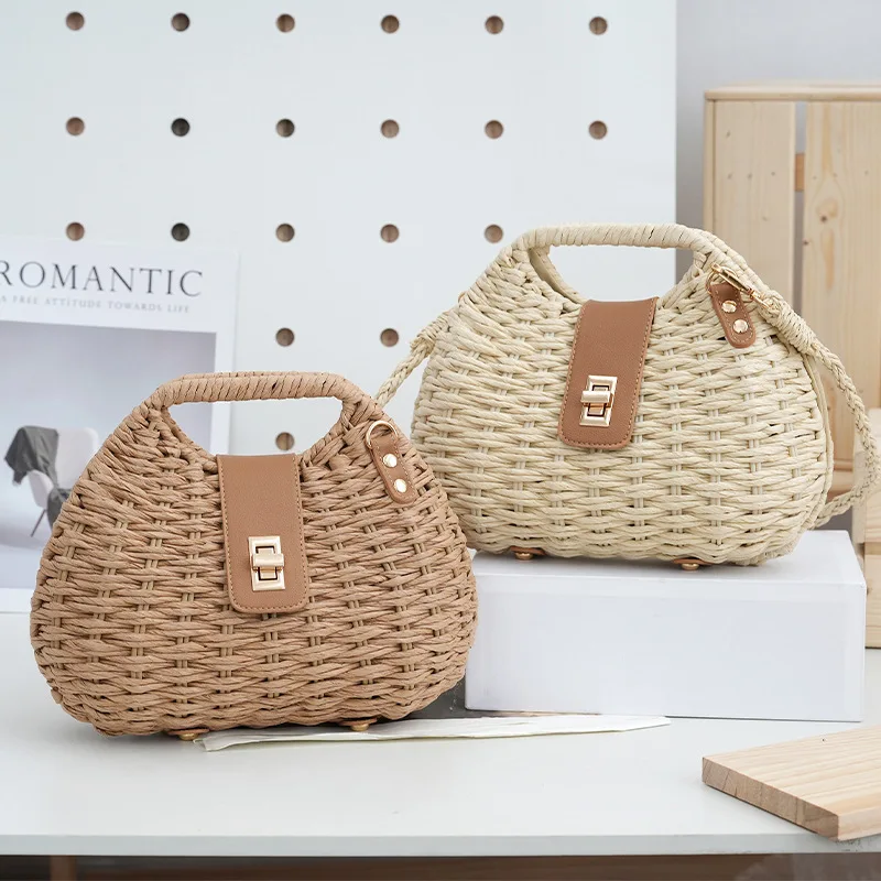 Woven Elegant Straw Woven Bag New Solid Color Shoulder Bag Crossbody Bag Purses and Handbags Handbags Crossbody Сумка Женская
Woven Elegant Straw Woven Bag New Solid Color Shoulder Bag Crossbody Bag Purses and Handbags Handbags Crossbody Сумка Женская