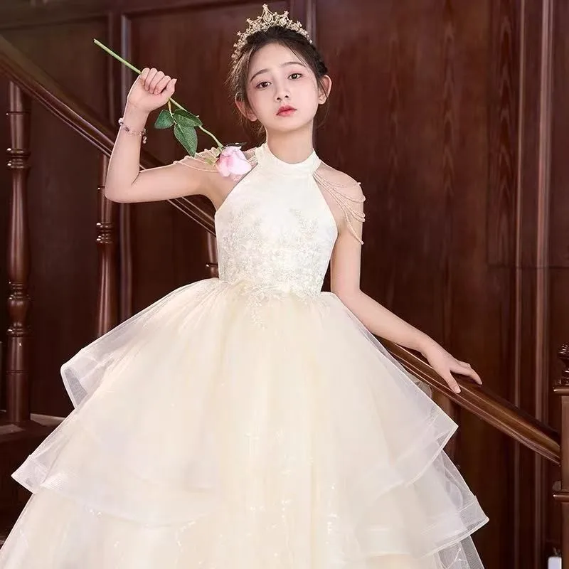 2026 Girls' Sleeveless Wedding Dress Children's Light Luxury Dress Kids’Lace Princess Evening Dress Birthday Princess DressLJ666
2026 Girls' Sleeveless Wedding Dress Children's Light Luxury Dress Kids’Lace Princess Evening Dress Birthday Princess DressLJ666