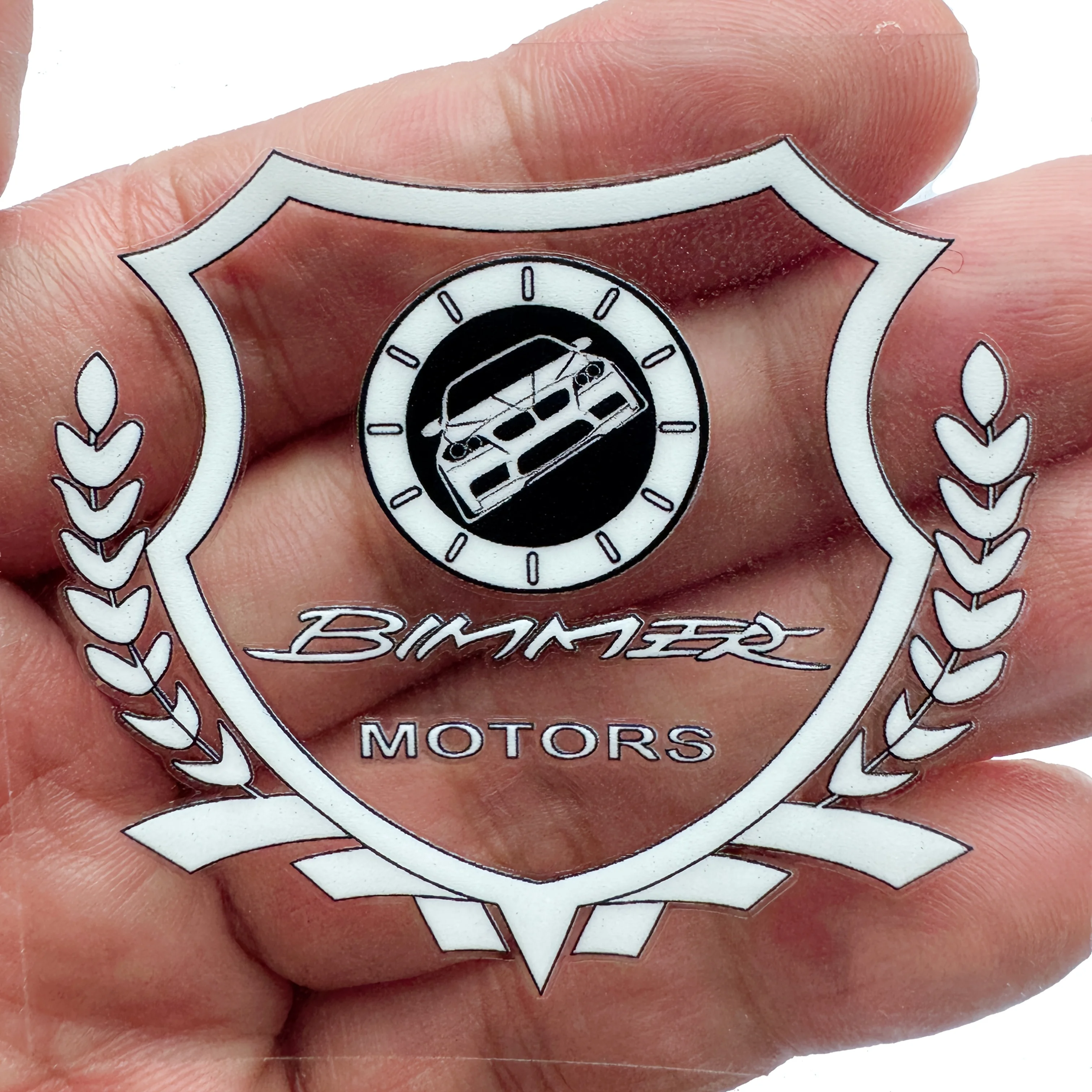 1PC Shield-Shaped Car Sticker Car Pattern Laurel Decor Black White Waterproof Self-Adhesive Decorative Decal for Car Body
1PC Shield-Shaped Car Sticker Car Pattern Laurel Decor Black White Waterproof Self-Adhesive Decorative Decal for Car Body