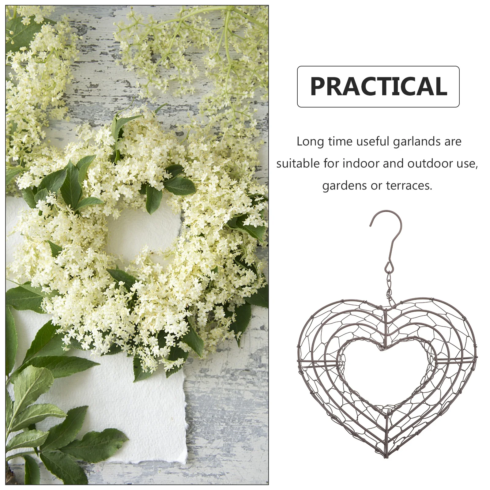 Heart Shaped Succulent Wreath Iron Planters Garland Frame Wall Hanging Flowerpot Decor Indoor Outdoor Durability Long Lasting
Heart Shaped Succulent Wreath Iron Planters Garland Frame Wall Hanging Flowerpot Decor Indoor Outdoor Durability Long Lasting