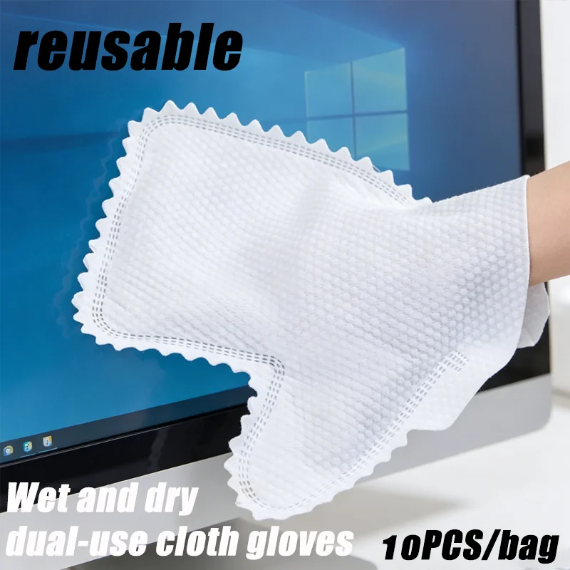 Disposable Electrostatic Dust Removal Lazy Cloth Gloves Reusable Kitchen Dishwashing Wet Dry Dual Use Cloth for Home Cleaning
Disposable Electrostatic Dust Removal Lazy Cloth Gloves Reusable Kitchen Dishwashing Wet Dry Dual Use Cloth for Home Cleaning