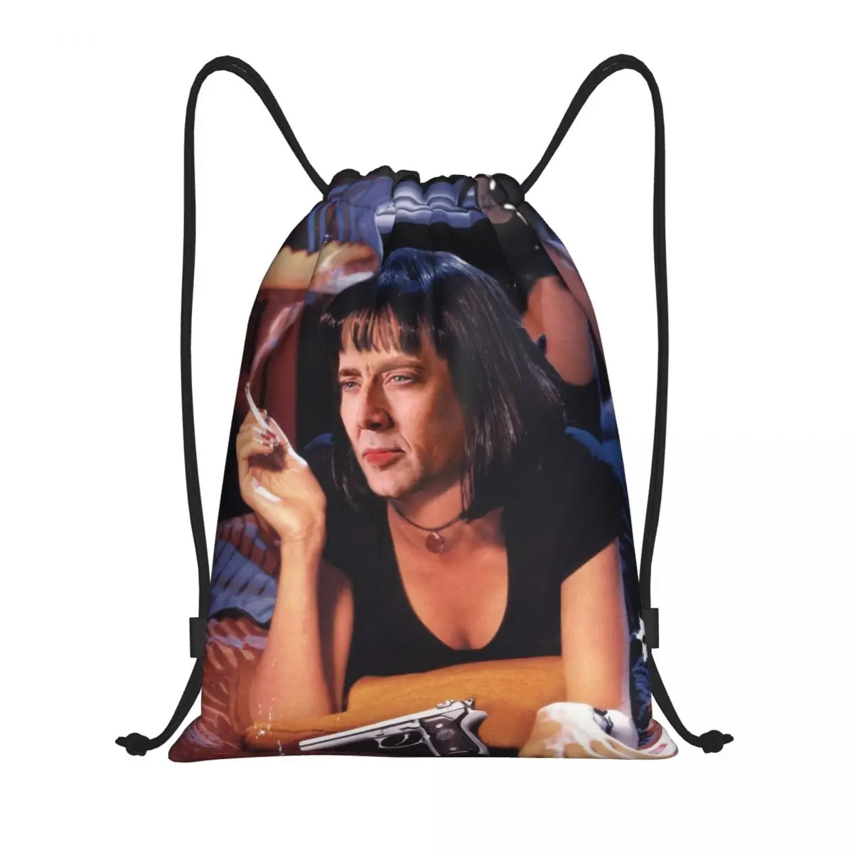 Пользовательский Николас Кейдж Криминальное чтиво мем рюкзак на шнурке для женщин и мужчин спортивный рюкзак для спортзала портативная сумка для покупок
Пользовательский Николас Кейдж Криминальное чтиво мем рюкзак на шнурке для женщин и мужчин спортивный рюкзак для спортзала портативная сумка для покупок