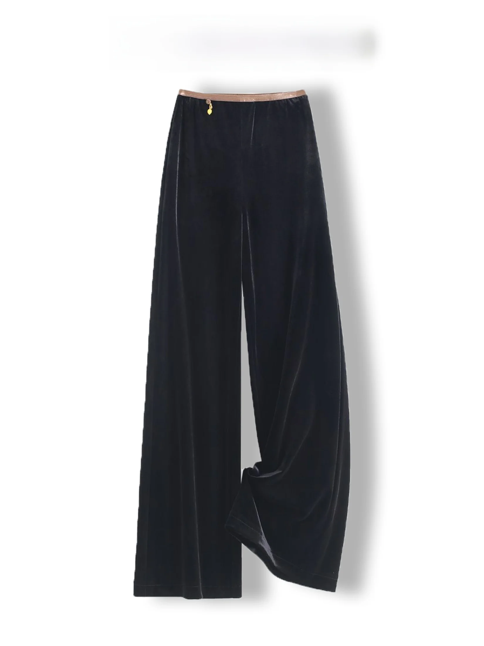 New Chinese Style Wide Leg Pants Women's Soft Velvet Draping Trousers Casual Straight Cut Non-Stretch Elastic Waist Design
New Chinese Style Wide Leg Pants Women's Soft Velvet Draping Trousers Casual Straight Cut Non-Stretch Elastic Waist Design