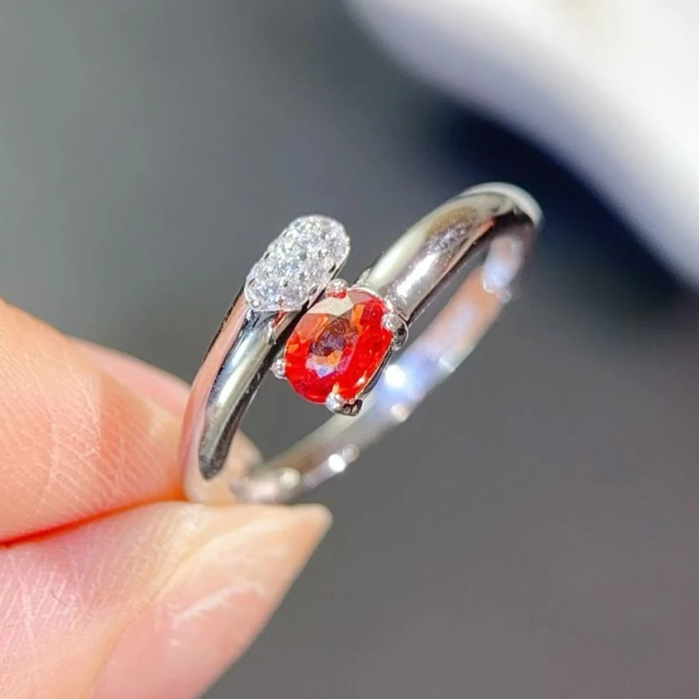 Treated Natural Red Sapphire 925 Silver Ring 4x5mm Oval Cut Red Gemstone Adjustable Band, Elegant Silver Jewelry Gift for Women
Treated Natural Red Sapphire 925 Silver Ring 4x5mm Oval Cut Red Gemstone Adjustable Band, Elegant Silver Jewelry Gift for Women