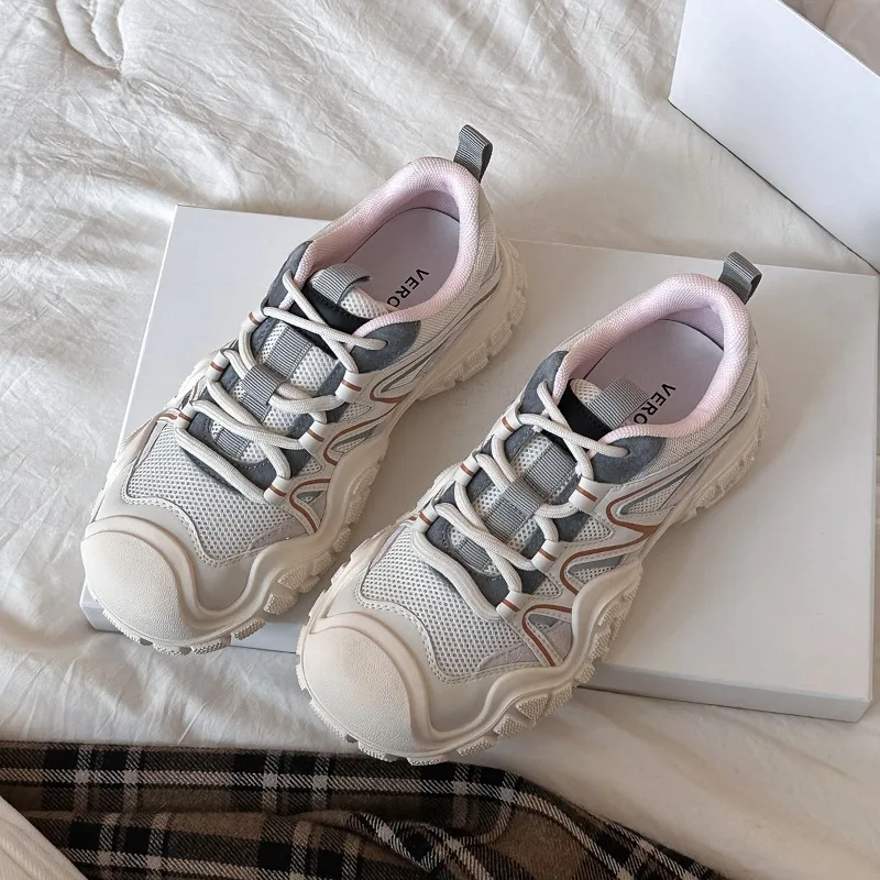 Women's Chunky Platform Dad Shoes Colorblock Breathable Height Increase Non Slip Hiking Casual Sport Sneakers Spring 2026
Women's Chunky Platform Dad Shoes Colorblock Breathable Height Increase Non Slip Hiking Casual Sport Sneakers Spring 2026