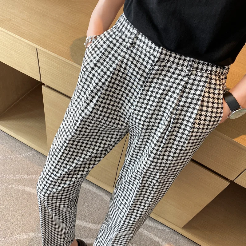2023 Men High Waist Business Dress Pants Fashion Houndstooth Office Social Suit Wedding Groom Casual Trousers 329-36
2023 Men High Waist Business Dress Pants Fashion Houndstooth Office Social Suit Wedding Groom Casual Trousers 329-36