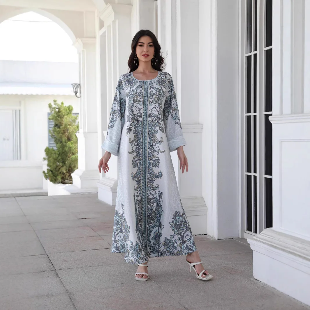 Jalabiya Dresses Eid Muslim Abaya for Women Party Print Long Robe Arab Kaftan Pearls Ramadan Vestidos Morocco Dubai Islam Abayas
Jalabiya Dresses Eid Muslim Abaya for Women Party Print Long Robe Arab Kaftan Pearls Ramadan Vestidos Morocco Dubai Islam Abayas