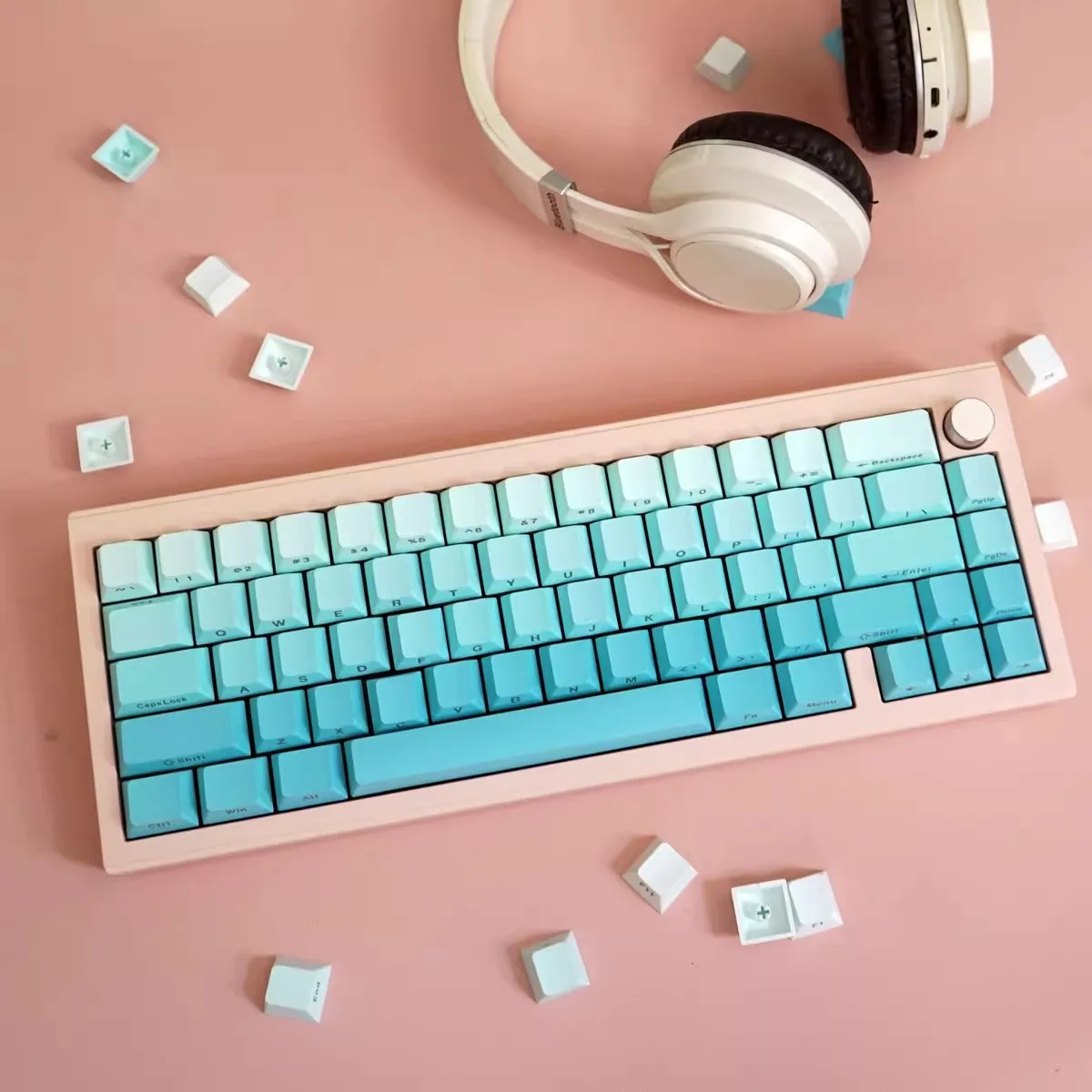 125 Keys/set Cyan Gradient Keycaps PBT Dye Sublimation Side Printed Key Caps Cherry Profile Keycap For MX Switch Keyboards
125 Keys/set Cyan Gradient Keycaps PBT Dye Sublimation Side Printed Key Caps Cherry Profile Keycap For MX Switch Keyboards