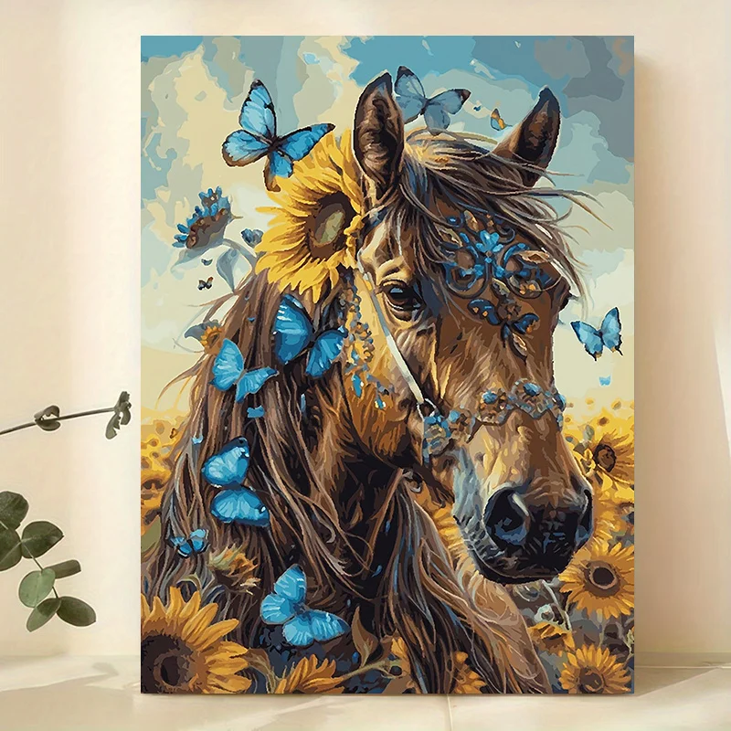 1 шт. печать на холсте с лошадьми и бабочками, креативный забавный настенный художественный декор, безрамный плакат, для дома, спальни, кухни, гостиной 
1 шт. печать на холсте с лошадьми и бабочками, креативный забавный настенный художественный декор, безрамный плакат, для дома, спальни, кухни, гостиной