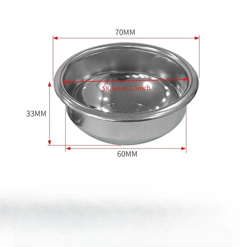 58mm Espresso Portafilter Basket 304 Stainless Steel Filter Basket Spherical Bottom Design For 58mm Espresso Machines
58mm Espresso Portafilter Basket 304 Stainless Steel Filter Basket Spherical Bottom Design For 58mm Espresso Machines