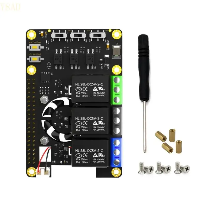 Реле источника питания Y8AD с заменой светодиодов вентилятора для Raspberrypi A+ 3A+ B+ 2B 3B 3B
Реле источника питания Y8AD с заменой светодиодов вентилятора для Raspberrypi A+ 3A+ B+ 2B 3B 3B