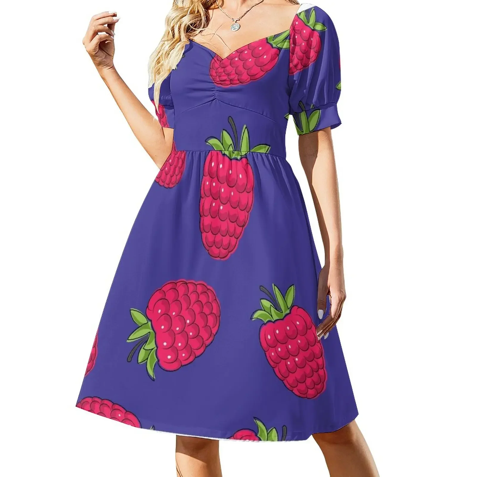 Raspberry Design Short-Sleeved Dress elegant guest wedding dress summer women's suit
Raspberry Design Short-Sleeved Dress elegant guest wedding dress summer women's suit