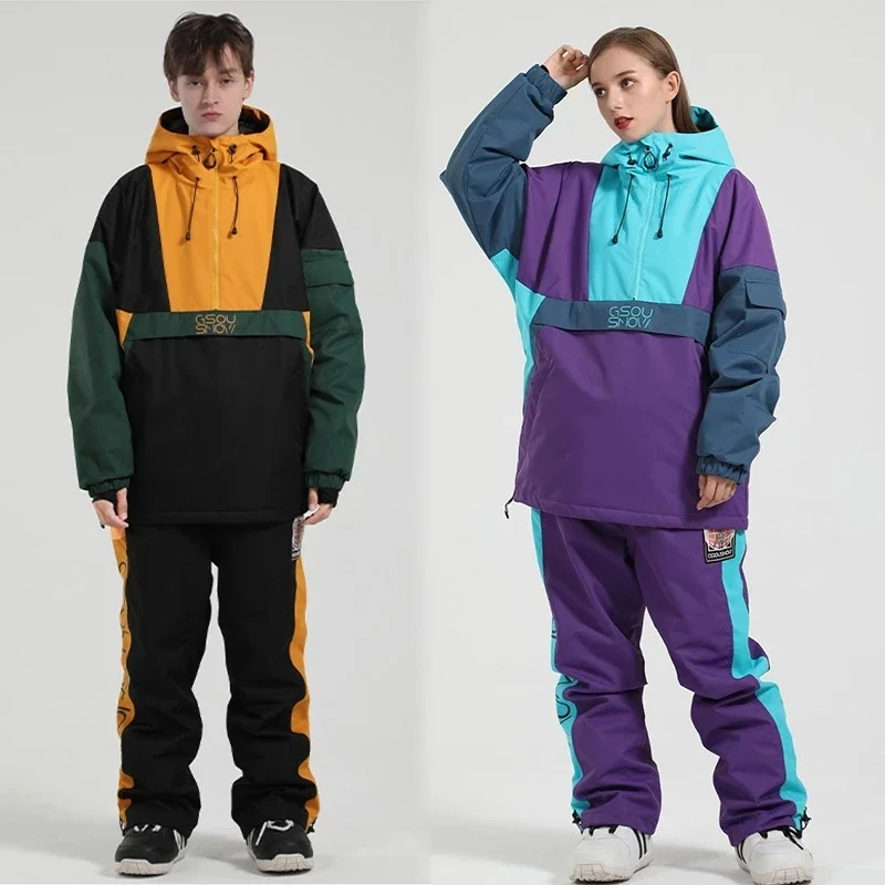 2024 Winter New Ski Set Hoodie Women Men Outdoor Snowboard Jacket Windproof Waterproof Overalls Ski Suits Reflective Snow Pants
2024 Winter New Ski Set Hoodie Women Men Outdoor Snowboard Jacket Windproof Waterproof Overalls Ski Suits Reflective Snow Pants