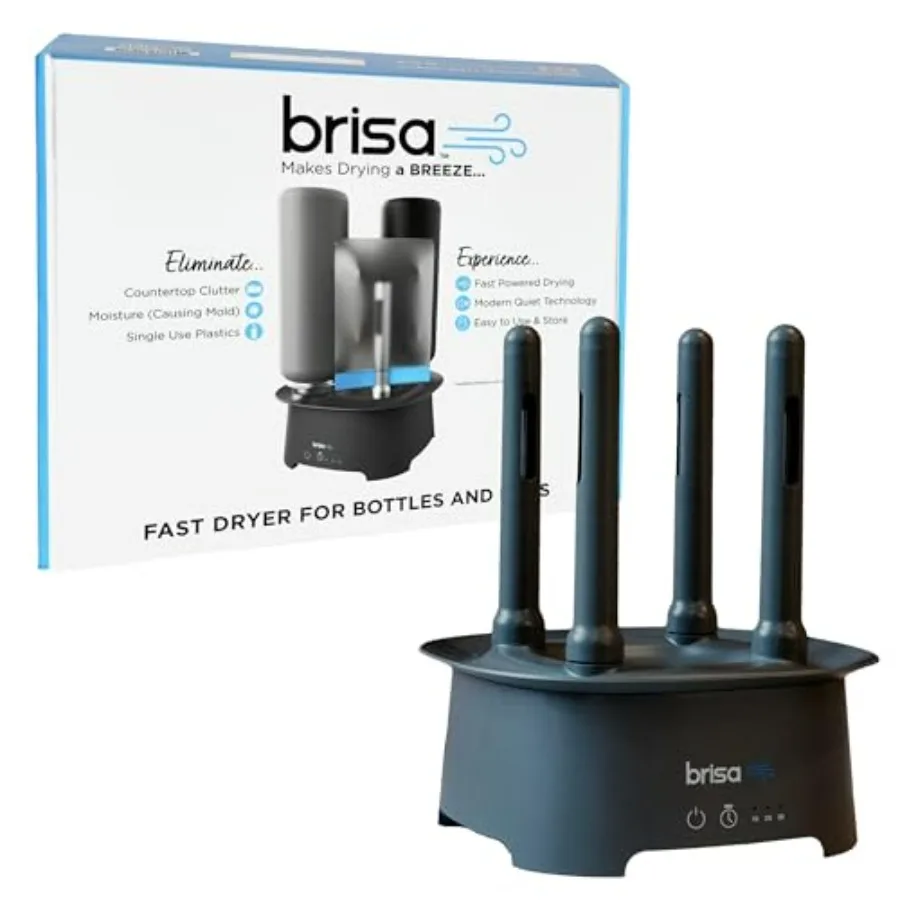 Brisa Rack: Powered Drying for Reusable Bottles Bags and Containers - Heated Air Drying Technology - Home Essential Drying Rack
Brisa Rack: Powered Drying for Reusable Bottles Bags and Containers - Heated Air Drying Technology - Home Essential Drying Rack