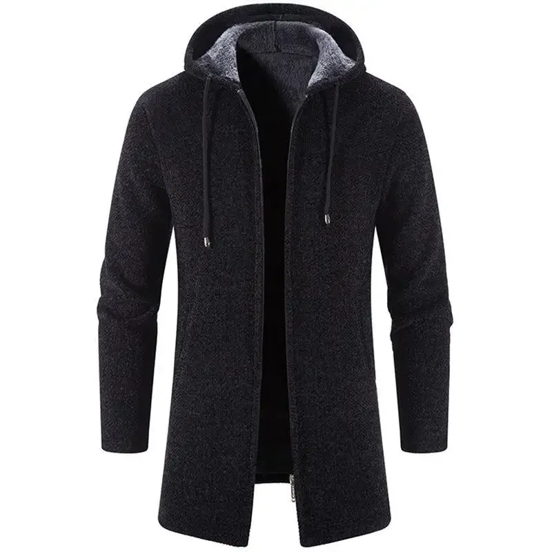 Autumn and Winter Hooded Sweater for Men's Mid Length Loose Large Sweater Coat Knitted Cardigan Men's Top
Autumn and Winter Hooded Sweater for Men's Mid Length Loose Large Sweater Coat Knitted Cardigan Men's Top
