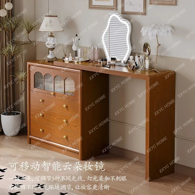 X-S Retro Dressing Table Chest of Drawers Integrated Bedroom Tailstock Dressing Table Mid-Ancient Style Solid Wood HG
X-S Retro Dressing Table Chest of Drawers Integrated Bedroom Tailstock Dressing Table Mid-Ancient Style Solid Wood HG