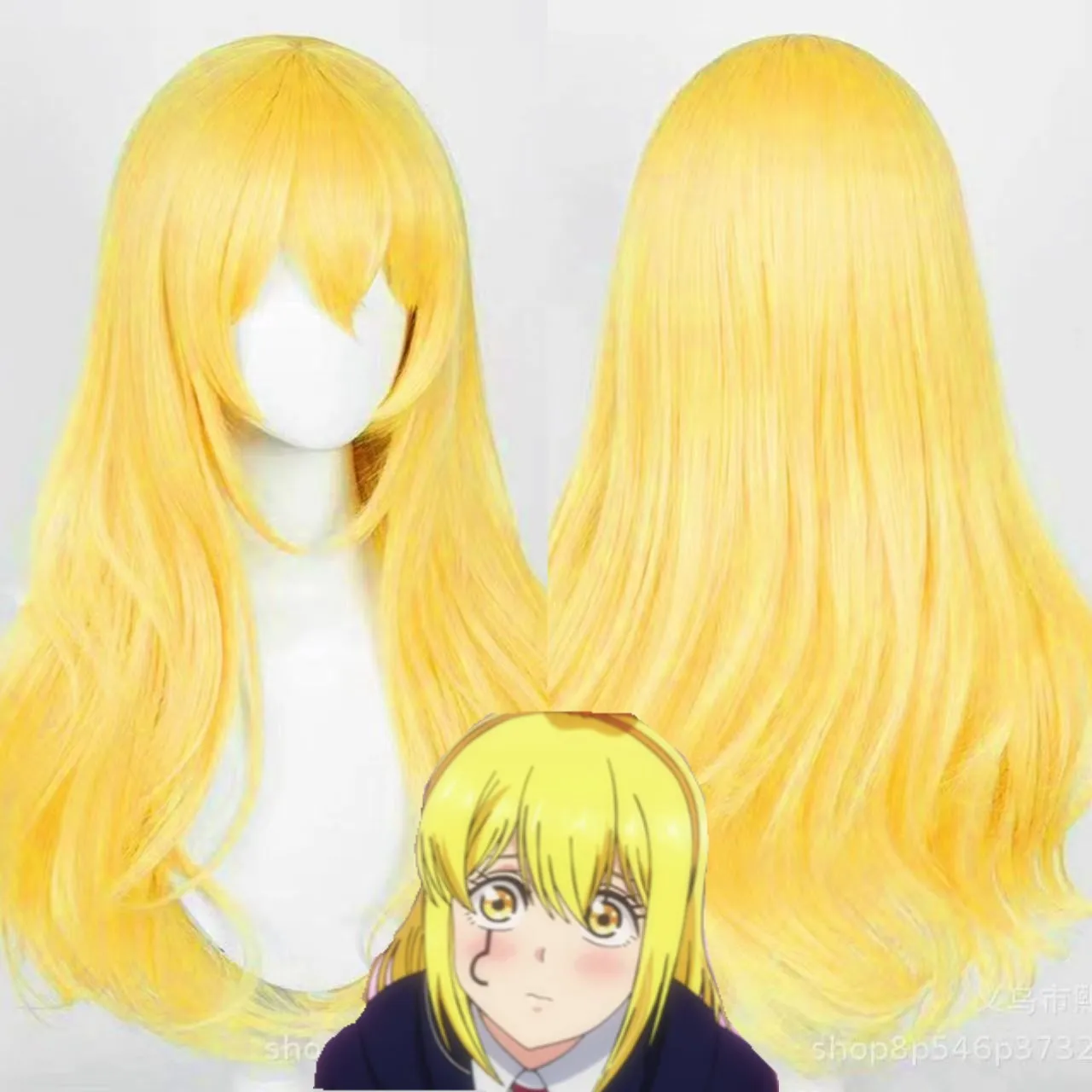 Mashle Lemon Irvine Cos Wig, Golden Synthetic Wig with Breathable Cap
Mashle Lemon Irvine Cos Wig, Golden Synthetic Wig with Breathable Cap