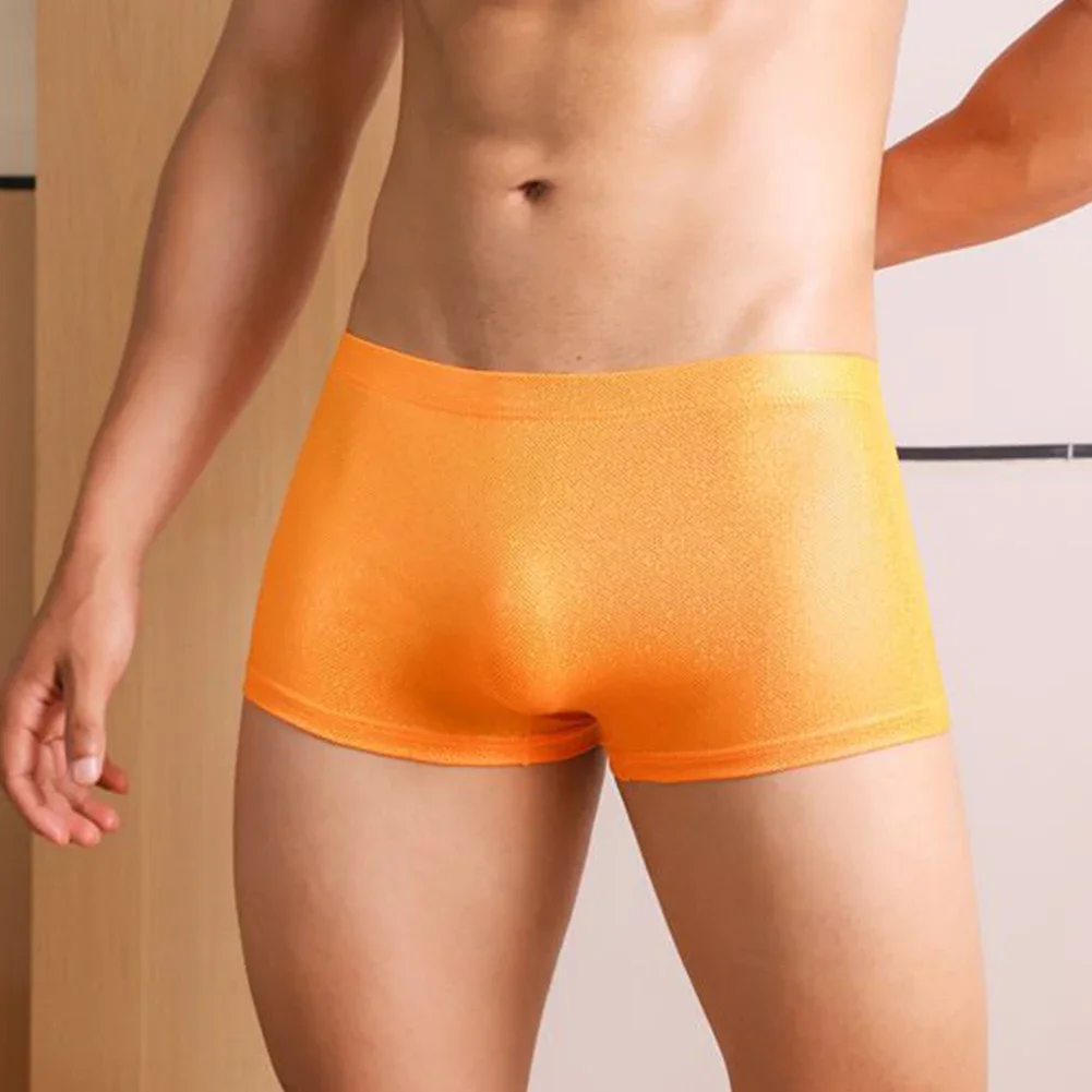Mens Bronzing Panties Elastic Breathable Lingerie Boxer Shorts Color Underpants Seamless Trunks Comfortable Briefs Underwear
Mens Bronzing Panties Elastic Breathable Lingerie Boxer Shorts Color Underpants Seamless Trunks Comfortable Briefs Underwear