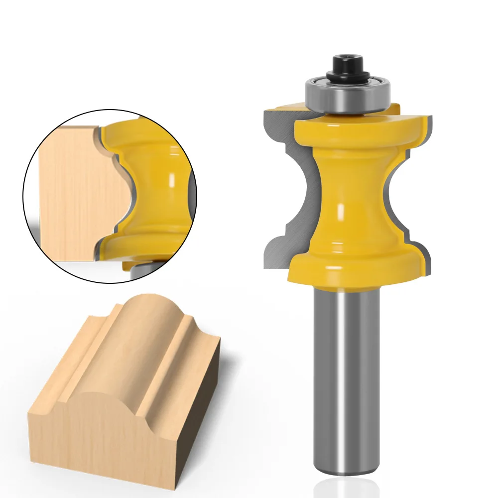 1PC 1/2" 12.7MM Shank Milling Cutter Wood Carving Bullnose With Bead Column Router Bit Line knife Woodworking Tenon Cutter Wood
1PC 1/2" 12.7MM Shank Milling Cutter Wood Carving Bullnose With Bead Column Router Bit Line knife Woodworking Tenon Cutter Wood
