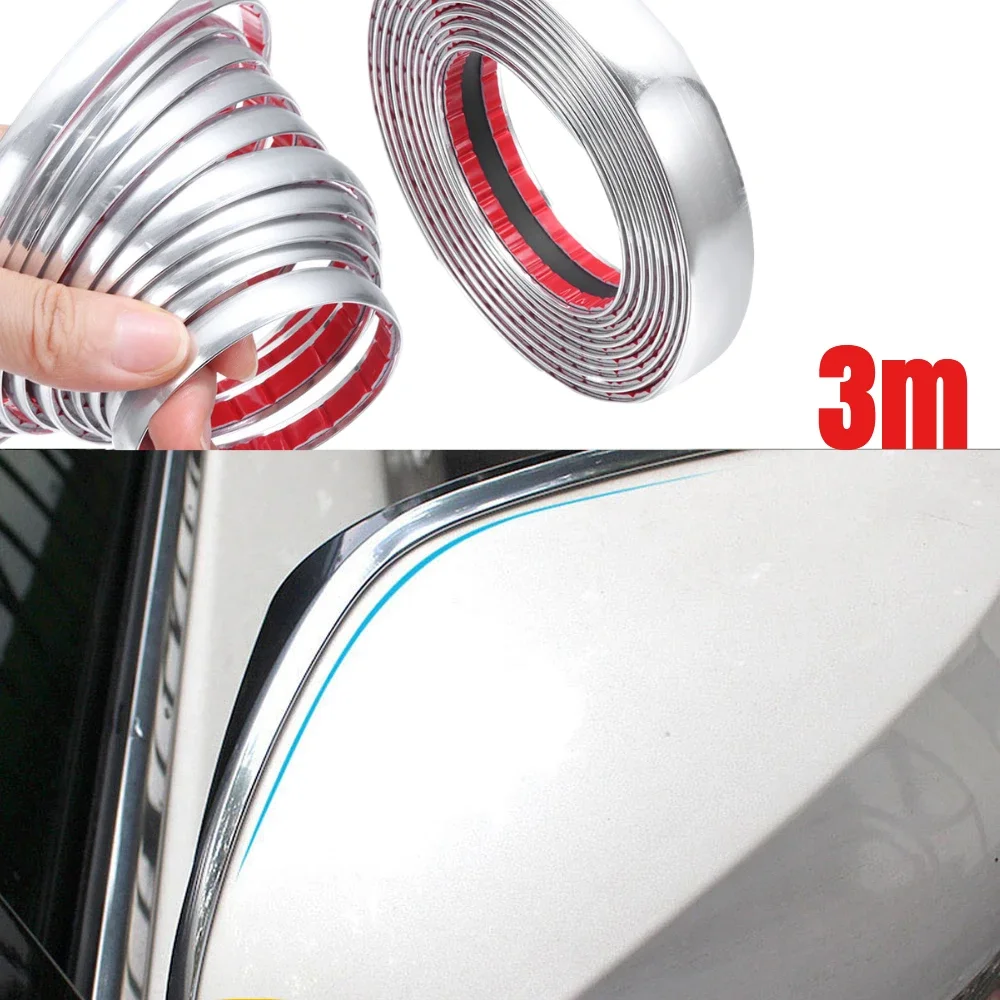 3m Car Body Door Frame Chrome Strip Self Adhesive Decoration Bumper Protector Stickers Trim Tape Universal Accessory
3m Car Body Door Frame Chrome Strip Self Adhesive Decoration Bumper Protector Stickers Trim Tape Universal Accessory