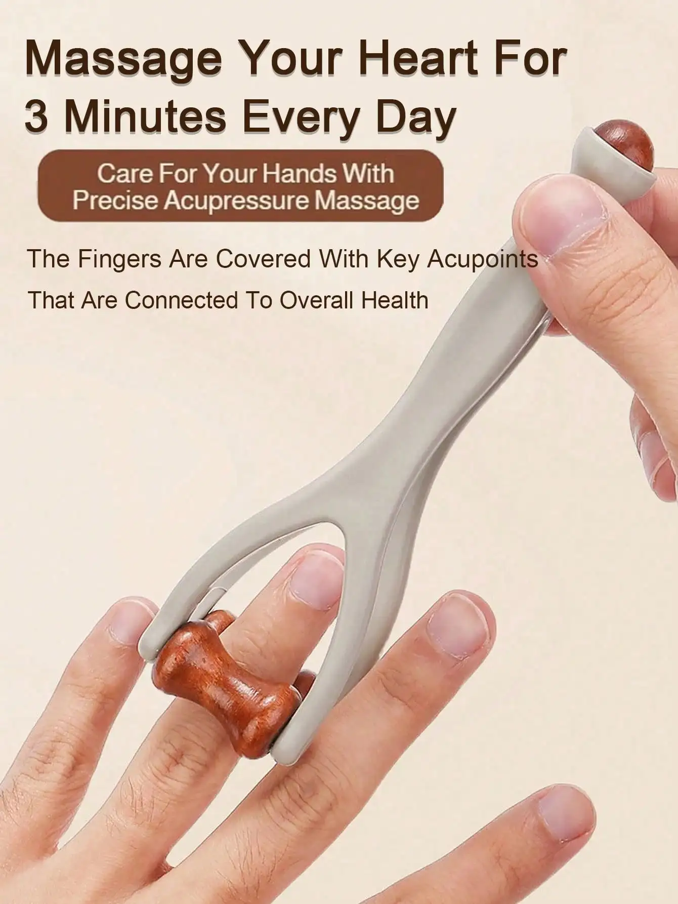 1pc Natural Wooden Finger Pressure Massager - Portable Hand And Knuckle Relaxation Massager, Acupressure Massager, Hand Massager. Double-Sided Hardwood Massage Roller Tool To Relieve Finger Trigger Points, Hand Discomfort And Stress.
1pc Natural Wooden Finger Pressure Massager - Portable Hand And Knuckle Relaxation Massager, Acupressure Massager, Hand Massager. Double-Sided Hardwood Massage Roller Tool To Relieve Finger Trigger Points, Hand Discomfort And Stress.