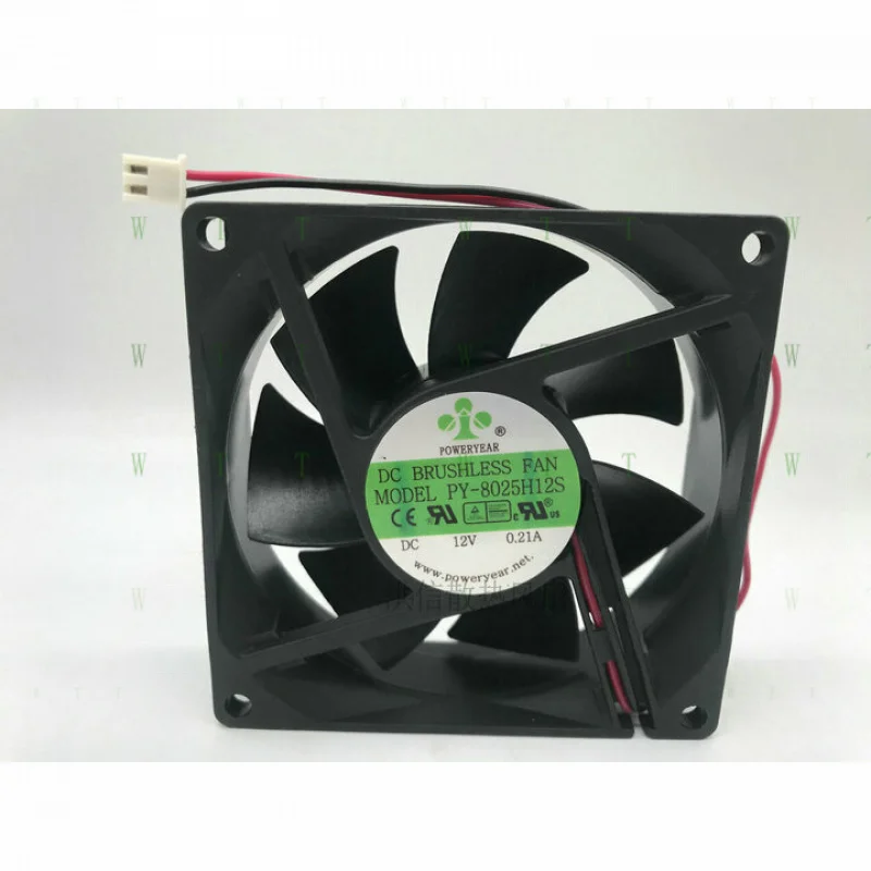 H 1 PCS POWERYEAR Fan PY-8025H12S DC12V 0.21A 8025 8CM 2 PIN cooling fan
H 1 PCS POWERYEAR Fan PY-8025H12S DC12V 0.21A 8025 8CM 2 PIN cooling fan