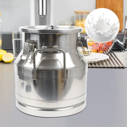 Milk Can 3 Gallon Stainless Steel Wine Bucket Barrel Liquid Storage Container
Milk Can 3 Gallon Stainless Steel Wine Bucket Barrel Liquid Storage Container