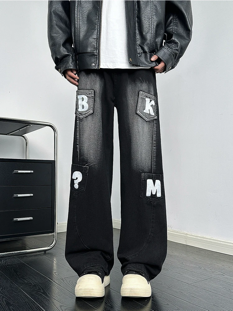 Мужские и женские джинсы Multi-ket Knife из денима, прямого кроя, в пол, осенние, модные, с буквенным принтом, в стиле High Street, широкие
Мужские и женские джинсы Multi-ket Knife из денима, прямого кроя, в пол, осенние, модные, с буквенным принтом, в стиле High Street, широкие