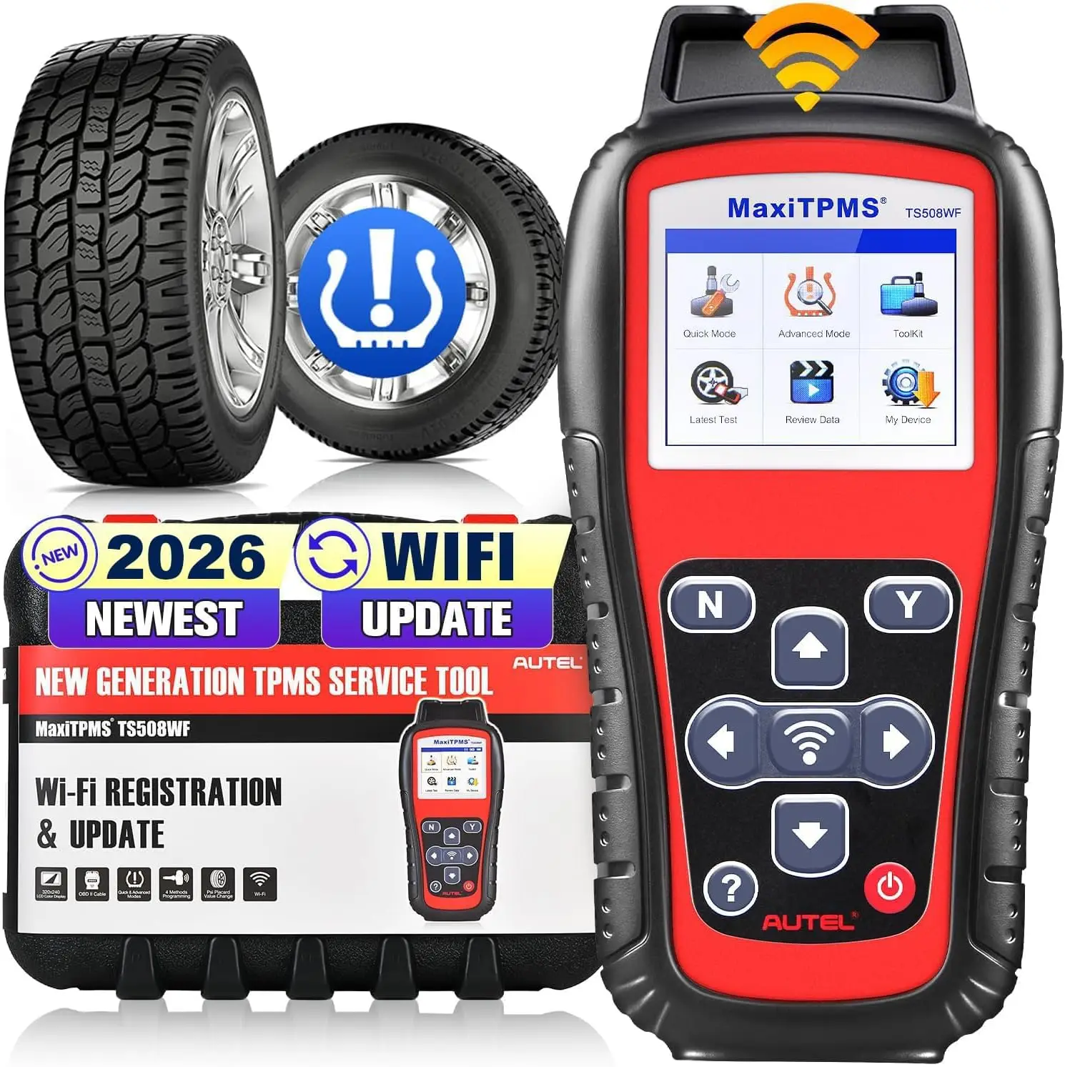 MaxiTPMS TS508WF TPMS Relearn Tool 2026 WiFi Ver of TS508 TS501 TS408S TS601 Activate Relearn Diagnosis All Sensors Program MX
MaxiTPMS TS508WF TPMS Relearn Tool 2026 WiFi Ver of TS508 TS501 TS408S TS601 Activate Relearn Diagnosis All Sensors Program MX