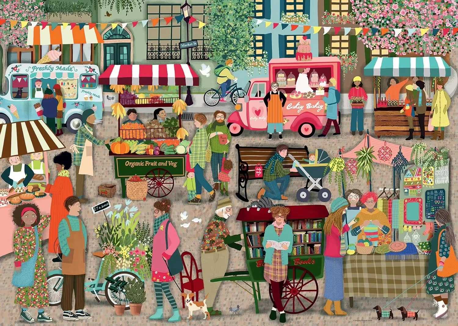 Bustling Market 500/1000/1200/2000 PCS Jigsaw Puzzles Street Scenery Family Activity Games for Gameroom Bedroom Home Decor Gift
Bustling Market 500/1000/1200/2000 PCS Jigsaw Puzzles Street Scenery Family Activity Games for Gameroom Bedroom Home Decor Gift