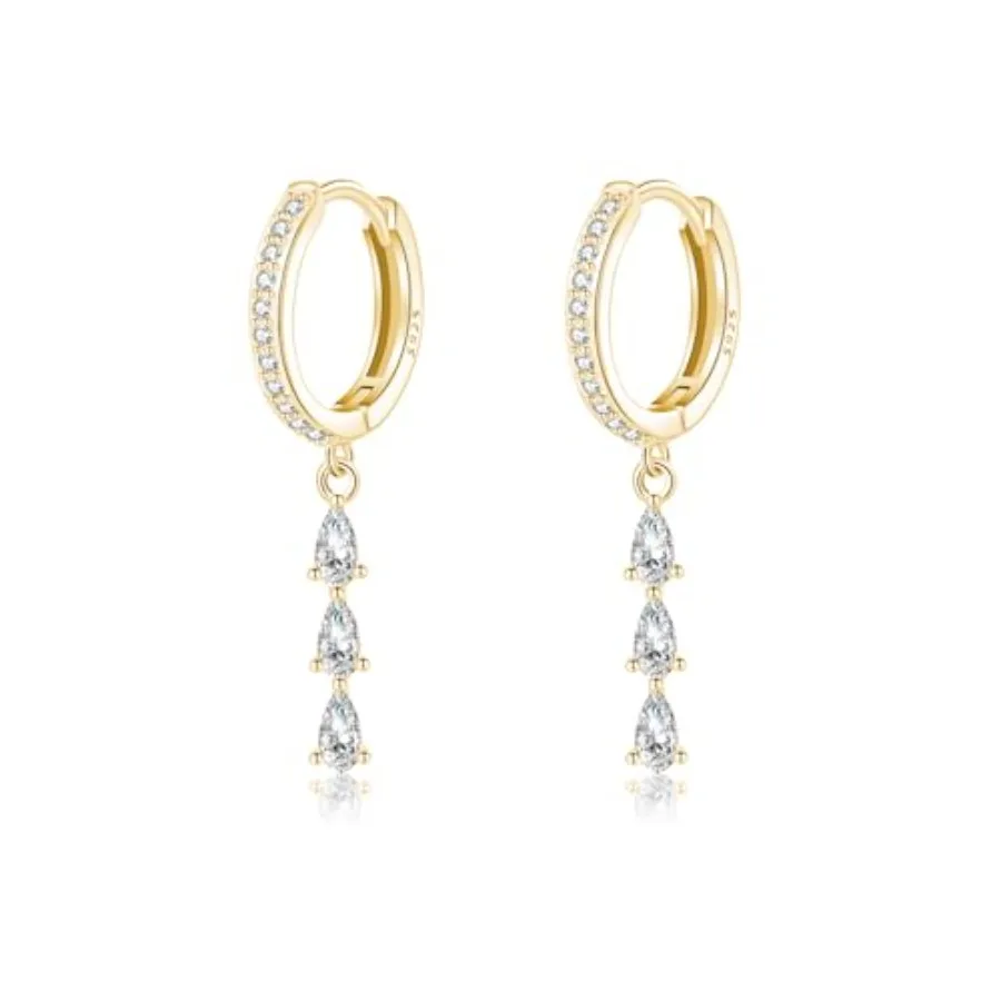 925 Sterling Silver CZ Teardrop Hoop Earrings Dangle for Women Teens Waterdrop Huggie Earrings Drop
925 Sterling Silver CZ Teardrop Hoop Earrings Dangle for Women Teens Waterdrop Huggie Earrings Drop