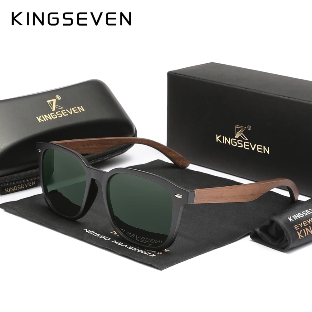 Мужские Винтажные Солнцезащитные очки KINGSEVEN, черные солнцезащитные очки ручной работы с поляризованными деревянными линзами класса защиты уф400, очки для вождения и рыбалки, лето
Мужские Винтажные Солнцезащитные очки KINGSEVEN, черные солнцезащитные очки ручной работы с поляризованными деревянными линзами класса защиты уф400, очки для вождения и рыбалки, лето