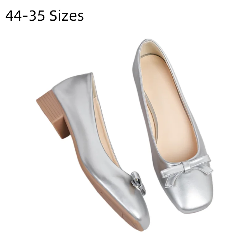 Lady Wood Heels 3cm Solid PU leather Japanese Styles Low Top Bow-Knot Shoes 2026 New In Cork Square Tip Wide Fits Slip-Ons 44
Lady Wood Heels 3cm Solid PU leather Japanese Styles Low Top Bow-Knot Shoes 2026 New In Cork Square Tip Wide Fits Slip-Ons 44