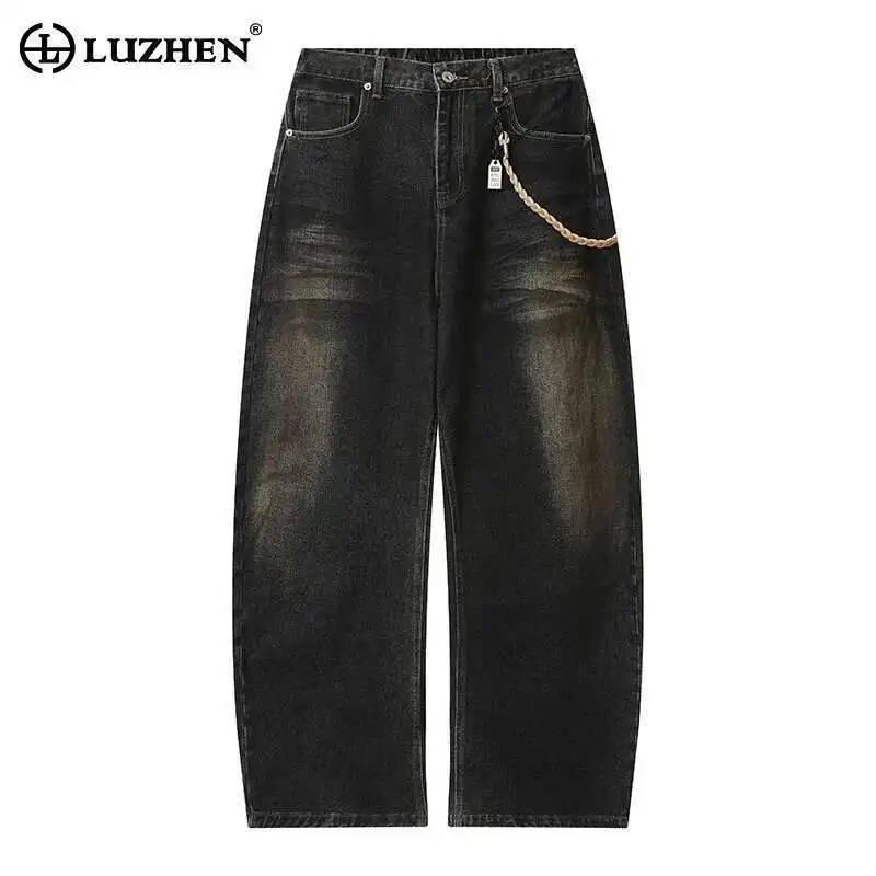 LUZHEN American Style Wornout Vintage Washed Loose Denim Pants Men's 2025 New Fashion High Quality Wide Leg Casual Jeans LZ9973
LUZHEN American Style Wornout Vintage Washed Loose Denim Pants Men's 2025 New Fashion High Quality Wide Leg Casual Jeans LZ9973