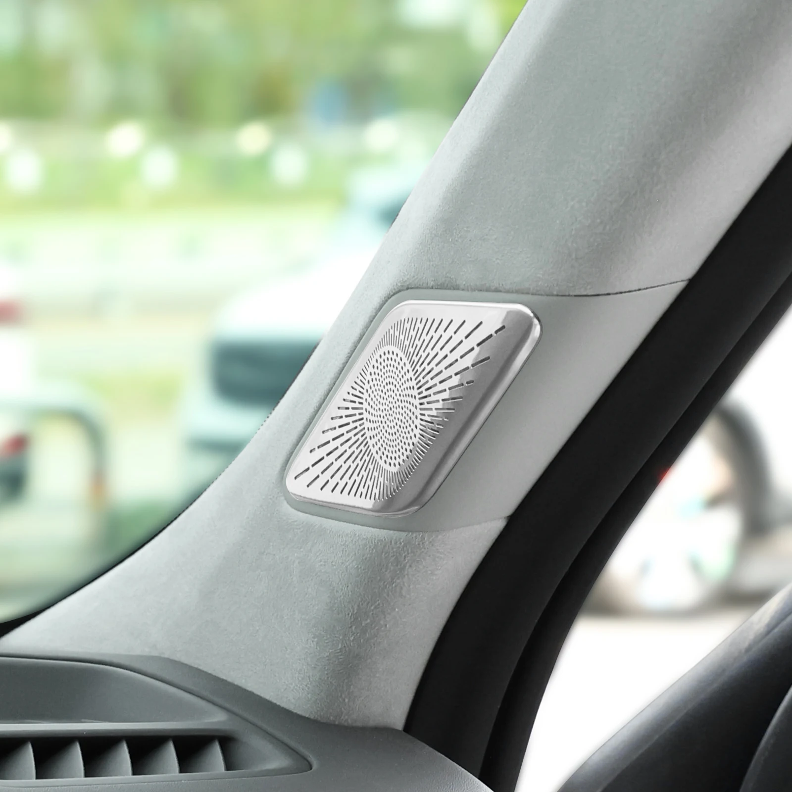 Stainless Steel Car Door A-pillar Audio Speaker Cover Trim For Hyundai Santa Fe MX5 2024
Stainless Steel Car Door A-pillar Audio Speaker Cover Trim For Hyundai Santa Fe MX5 2024
