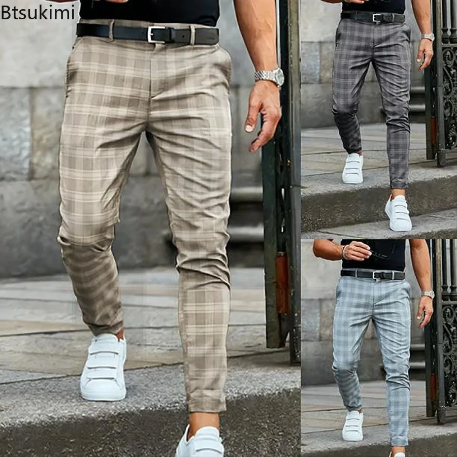 2025 Men's Formal Suit Pants Classic Plaid Elastic Slim Pencil Pants Comfortable Mid Waist Business Casual All Match Pants Male
2025 Men's Formal Suit Pants Classic Plaid Elastic Slim Pencil Pants Comfortable Mid Waist Business Casual All Match Pants Male