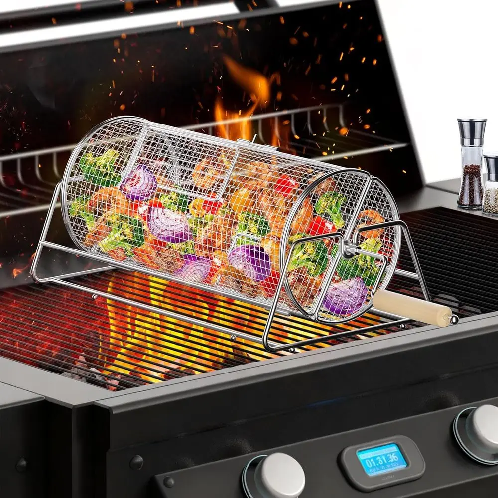 Adjustable Stainless Steel Grill Baskets for Even Cooking, Perfect for BBQ, Camping, and Gifting to Men
Adjustable Stainless Steel Grill Baskets for Even Cooking, Perfect for BBQ, Camping, and Gifting to Men